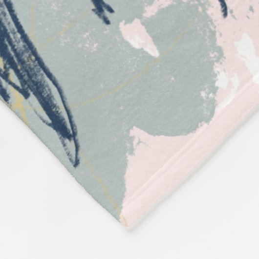 Funky Owl Portrait Fleece Deken (Hoek)