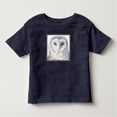Funky Owl Portrait Kinder Shirts (Voorkant)