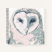 Funky Owl Portrait Notitieboek (Voorkant)