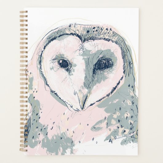 Funky Owl Portrait Planner (Voorkant)