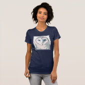 Funky Owl Portrait T-shirt (Voorkant volledig)