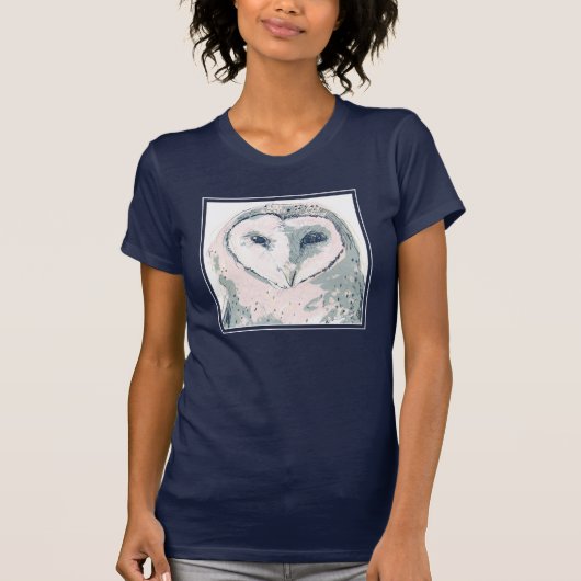Funky Owl Portrait T-shirt (Voorkant)