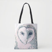 Funky Owl Portrait Tote Bag (Voorkant)