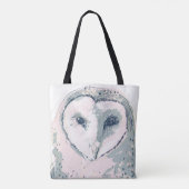 Funky Owl Portrait Tote Bag (Achterkant)
