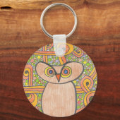 Funky Owl Sleutelhanger (Voorkant)