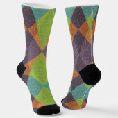 Funky Oxford Crew Socks Sokken (Gebogen)