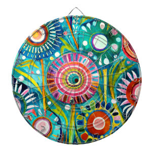 Funky Paardebloemen Dartboard Dartbord