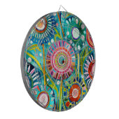 Funky Paardebloemen Dartboard Dartbord (Voorkant Links)