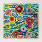 Funky paardenbloemen puzzel (Horizontaal)