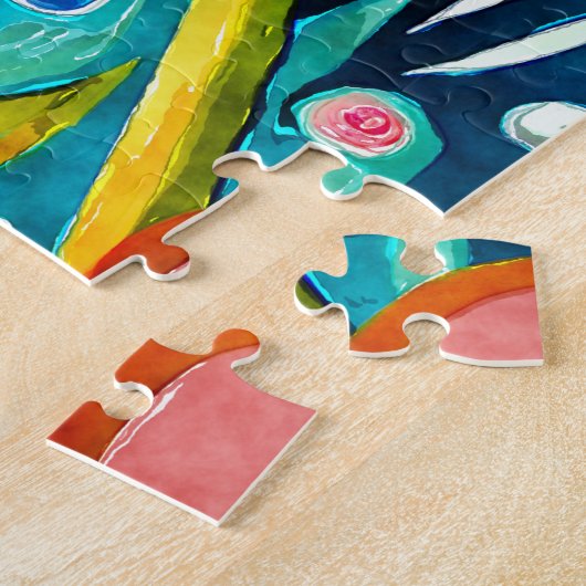 Funky paardenbloemen puzzel (Zijkant)