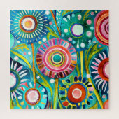 Funky paardenbloemen puzzel (Verticaal)