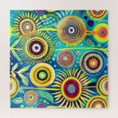 Funky paardenbloemen puzzel (Horizontaal)