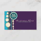 Funky Paars Green & Blue met Logo Visitekaartje (Achterkant)