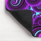 Funky Paars Swirl Fractal Art Pattern Muismat (Hoek)