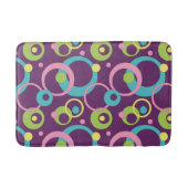 Funky Paarse Circles Bath Mat (Voorkant)