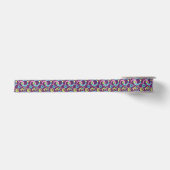 Funky Paarse Circles Ribbon Satijnen Lint (Voorkant)