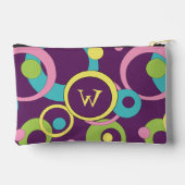 Funky Paarse Cirkels Etui (Achterkant)
