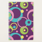 Funky Paarse Cirkels Planner (Voorkant)