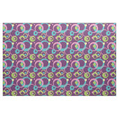Funky Paarse cirkels stof (Yard (91,4 cm))