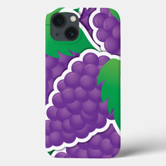 Funky paarse druiven Case-Mate iPhone case (Achterkant)