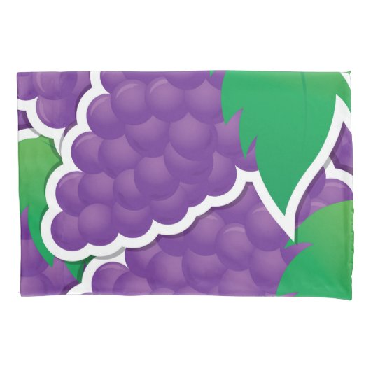 Funky paarse druiven kussensloop (Voorkant)