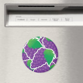 Funky paarse druiven magneet (Insitu (Vaatwasser))