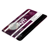Funky Paarse Halloween Spooky Party Ticket Magneet (Linkerzijde)