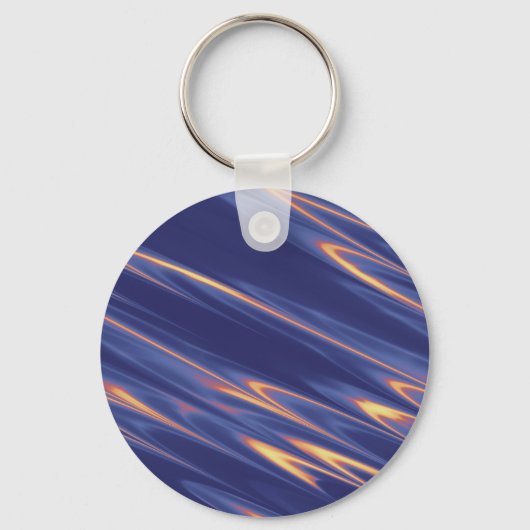 Funky Paarse kunst Sleutelhanger (Voorkant)