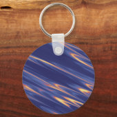 Funky Paarse kunst Sleutelhanger (Voorkant)