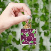 Funky paarse uien sleutelhanger (Hand)