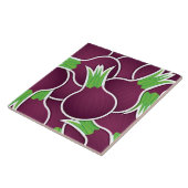 Funky paarse uien tegeltje (Zijkant)