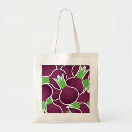 Funky paarse uien tote bag