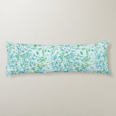 Funky Paint Splatter Blue en Green Lichaamskussen (Achterkant)
