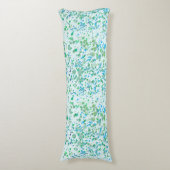 Funky Paint Splatter Blue en Green Lichaamskussen (Voorkant Verticaal)
