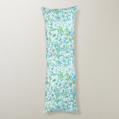 Funky Paint Splatter Blue en Green Lichaamskussen (Achterkant (Verticaal))