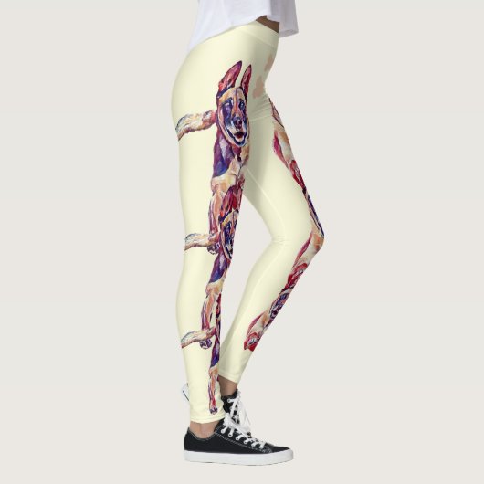 Funky Painted Belgium Malinois Leggings (Rechts)