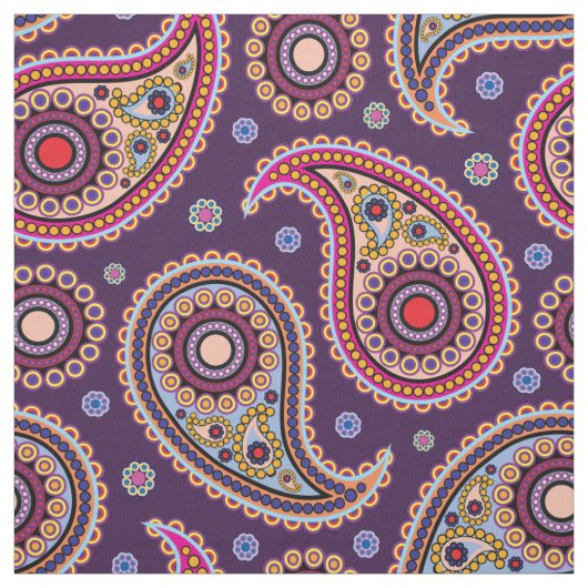 Funky Paisley Fabric Stof (Swatch)