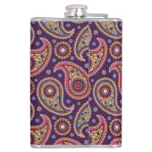 Funky Paisley Flask Heupfles (Achterkant)