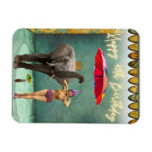 Funky  Party Girl 40th Birthday Magneet (Horizontaal)