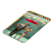 Funky  Party Girl 40th Birthday Magneet (Linkerzijde)