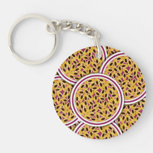 Funky passievrucht sleutelhanger
