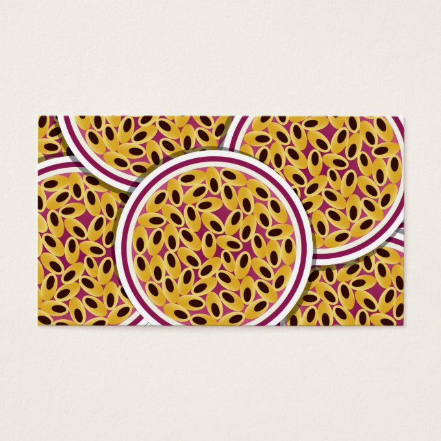 Funky Passion fruit Visitekaartjes (Voorkant)
