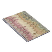 Funky Pastel Creamy Circles and Stripes Notitieboek (Rechterzijde)