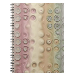 Funky Pastel Creamy Circles and Stripes Notitieboek