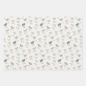 Funky Pastel Margrieten Inpakpapier Vel (Voorkant)