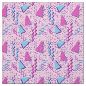 Funky Pastel Pink Memphis Design Stof (Swatch)
