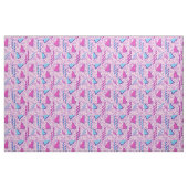 Funky Pastel Pink Memphis Design Stof (Fat Quarter)