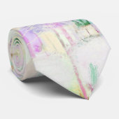 Funky Pastel Tiedas Abstrakte Ontwerp Vaderdag Cad Stropdas (Opgerold)
