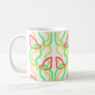 Funky pattern mug koffiemok