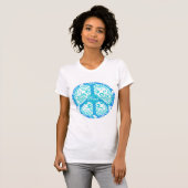 Funky Peace Sign T-shirt (Voorkant volledig)